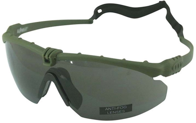 Окуляри тактичні Kombat Ranger Glasses Smoke Lens Оливкові (kb-rgs-olgr)