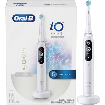 Електрична зубна щітка Oral-B iO Series 7 White Alabaster + TC (4210201302223)