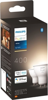 Набір світлодіодних ламп Philips Hue GU10 5.2W 2 шт White (8719514340145)