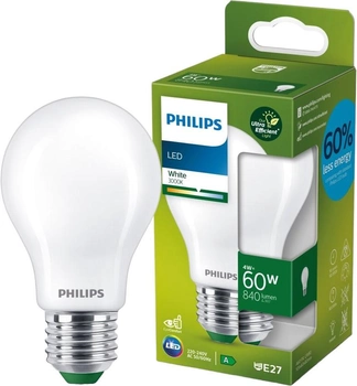 Світлодіодна лампа Philips UltraEfficient A60 E27 4W White (8719514435599)