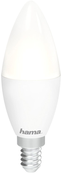Світлодіодна лампа Hama Wifi E14 5.5W RGBW White (4047443469304)