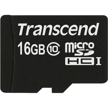 Карта памяти Transcend microSDHC 16GB (UHS-I U1) W-10 MB/s, R-10 MB/s Class 10 (TS16GUSDC10)