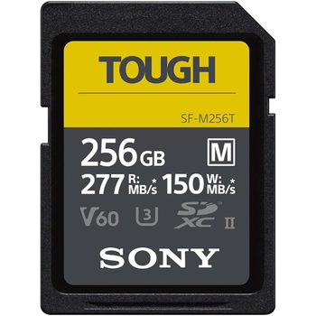 Карта памяти Sony SDXC SF-M Tough 256GB (UHS-II U3) W-150 MB/s, R-277 MB/s Class 10 V60 (SFM256T.SYM)