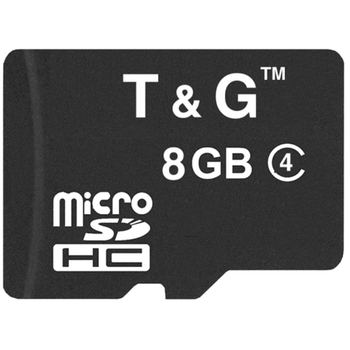 Карта памяти T&G microSDHC 8GB W-4 MB/s, R-4 MB/s Class 4 (TG-8GBSDCL4-00)