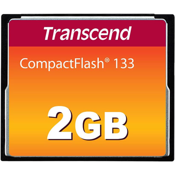 Карта памяти Transcend CompactFlash 2GB 133X MLC W-20 MB/s, R-30 MB/s (TS2GCF133)