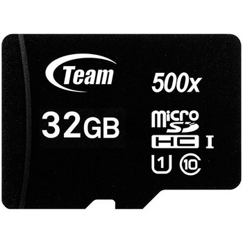 Карта памяти Team microSDHC 32GB (UHS-I U1) W-15 MB/s, R-80 MB/s Class 10 V6 (TUSDH32GCL10U02)