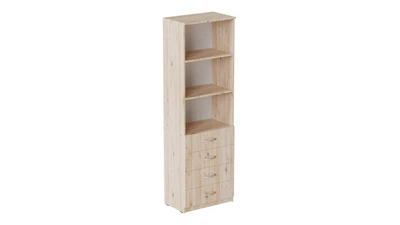Шафа Анжело Ferrum-decor на 3 полиці з 4 ящики 1900x600x380 ДСП Дуб Сан-Марино 16 мм (ANG2015)