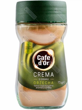 Розчинна кава Cafe d'Or зі смаком лісового горіха фундука Crema крему 75 г