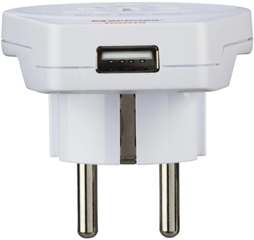 Adapter podróżny Hama World Travel USB Type-A White (4047443491435)