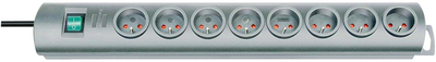 Мережевий фільтр Brennenstuhl Primera Line 8 розеток 2 м Silver (4007123667512)