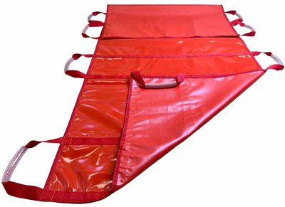 Ноші медичні безкаркасні, тип FMA 9 (TARPAULIN 450), червоні