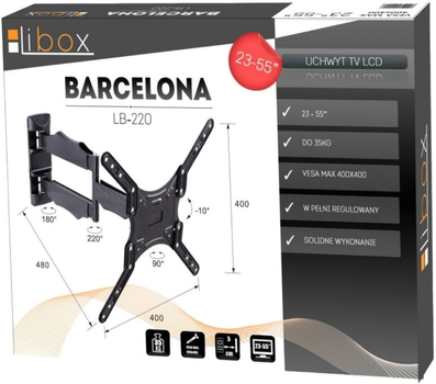 Uchwyt ścienny Libox LB-220 Barcelona 23-55" (UCH-LCD-0035)