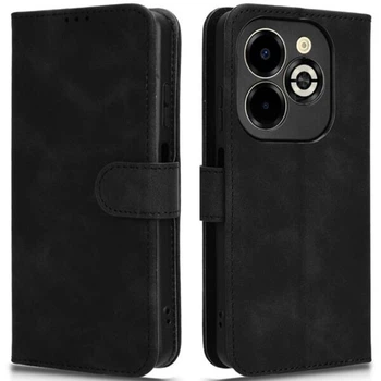Чехол Deexe Classic Wallet для Infinix Smart 8 Plus - Black