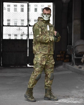 Тактический штурмовой костюм Horn с наколенниками L мультикам (86420)