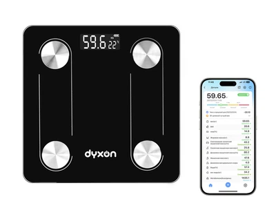 Смарт-весы умные напольные DYXON MEGASCALES 100 Black