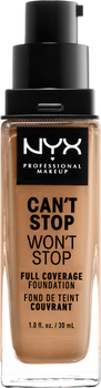 Podkład w płynie NYX Professional Makeup Can't Stop Won't Stop 24-Hour Foundation 12.5 Camel 30 ml (800897157296)