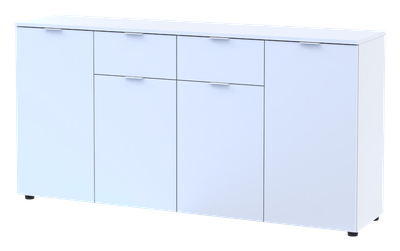 Комод Doros Рон 4 Белый 4 фасада 2 шухляды 160х38х81 (44900222)