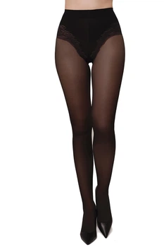 Колготки с ажурными трусиками Annes 40 den Slim Body 4 nero
