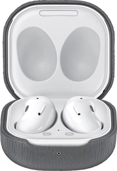 Etui Samsung Leather Cover do Galaxy Buds Live/Pro/Buds 2 Grey (8806092087217)