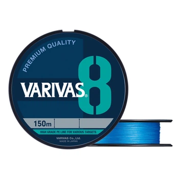 Шнур Varivas PE Line X8 Ocean Blue 150m #0.8/0.148mm 16lb/7.24kg