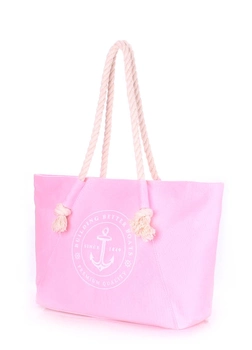 Летняя сумка женская POOLPARTY Breeze с якорем розовая