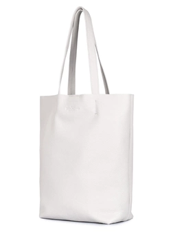 Женская кожаная сумка на плечо POOLPARTY Iconic iconic-white белая
