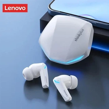 Бездротові стерео навушники Lenovo GM2 Pro, iOS і Android, Bluetooth 5.3, Type C, ENC, ігровий режим, з мікрофоном, білі