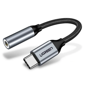 Переходник Ugreen AV142 кабель Type-C - 3.5 mm для наушников 10CM