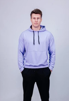 Мужской худи демисезонный SPORT24 ATEX 0094 2XL Лавандовый (AT-0094/09 F )