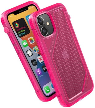 Etui plecki Catalyst Vibe do Apple iPhone 12 Mini Pink/Transparent (CATVIBE12PNKS)