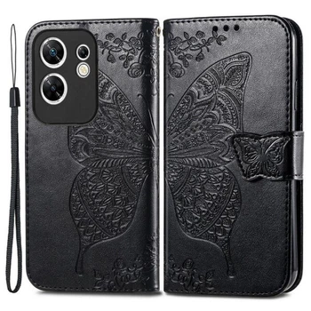 Чехол-книжка с рисунком UniCase Butterfly Pattern для Infinix Zero 30 - Black