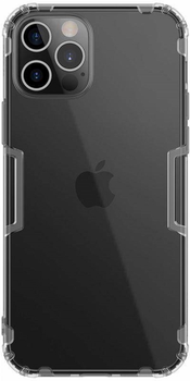 Etui plecki Nillkin Nature TPU Case do Apple iPhone 12/12 Pro Grey/Transparent (6902048202153)