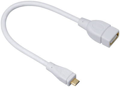 Адаптер Hama micro-USB - USB Type-A White (4007249545183)