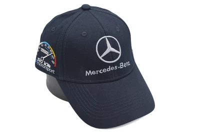 Кепка Sport Line c автомобильным логотипом Mercedes Benz 55-58 см темно-синя (S 0919-867)