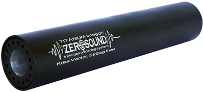 Глушник Zero Sound TITANium Integri кал. 9 мм. Різьба 1/2"-28 UNEF