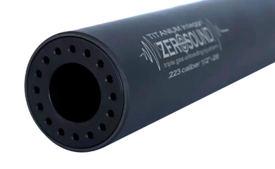 Глушитель Zero Sound TITANium Integri кал. 223. Резьба 1/2"-28 UNEF