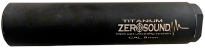 Глушник Zero Sound TITANium кал. 9 мм. Різьба 1/2"-28 UNEF