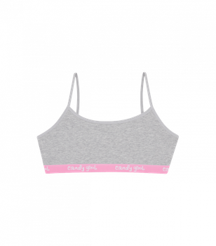Підлітковий однотонний топ Donella - Donella - 592403 - 158-164 см - Світло-сірий