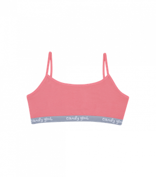 Подростковый однотонный топ Donella - Donella - 592403 - 158-164 см - Светло-красный