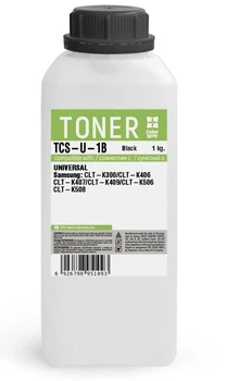 Тонер Samsung CLP/CLX Universal, CLP-300/310/315/320/325/360/365/615/620/670/680, CLX-2160/3160/3170/3175/3185/3300/3305/6220/6250/6260, Black, 1 кг, ColorWay (TCS-U-1B)
