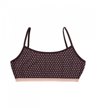 Подростковый&nbsp;бюстгальтер топ - Donella - 59914 - 152-158 см - Коричневый