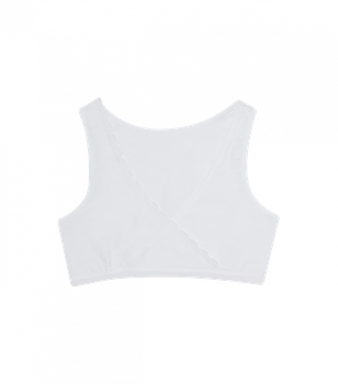 Топ Donella з мереживом на широких бретельках - Donella - 632001 - 152-158 см - Білий