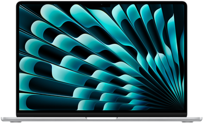 Laptop Apple MacBook Air 15.3" M2 8/256GB 2023 (MQKR3KS/A) Silver