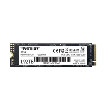 SSD-накопичувач M.2 Patriot P310 1.92 ТБ NVMe PCIe 3.0 2280 3D TLC