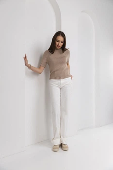 Жіночій джемпер реглан 2758 ТМ Triko Bakh 50-52 бежевий (2758_beige_1)