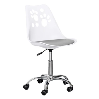 Дитяче крісло Hommex Dingo White / Grey (арт H-232 W/G MR) на колесах хром