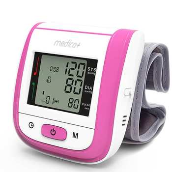 Японский тонометр автоматический Medica-Plus Press 402 PN с манжетой Blood Pressure Monitor Original Гарантия 1 год Розовый