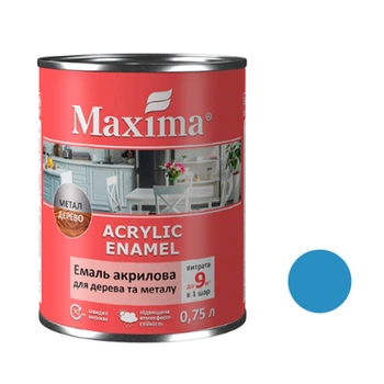 Эмаль акриловая Maxima 0,75л сапфир