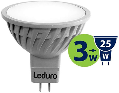 Лампа світлодіодна LED Leduro G5.3 3000K 3W 250 lm MR16 21179 (4750703995849)