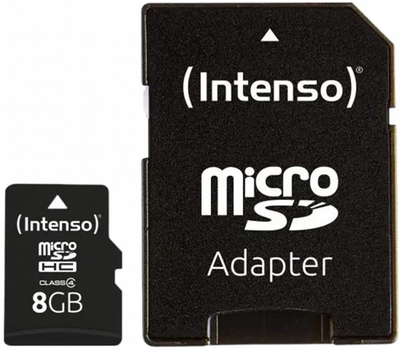 Karta pamęnci Intenso MicroSDHC 8GB Class 4 + SD Adapter (4034303010707)